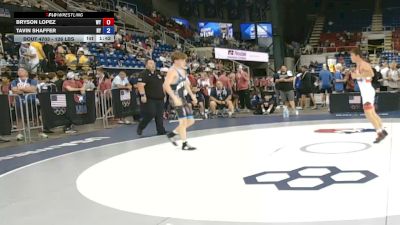 126 lbs Cons. Sub-rd Of 64 - Bryson Lopez, Wyoming vs Tavin Shaffer, New York