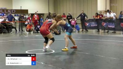 59 kg Cons 8 #2 - Ashley Whetzal, The Valley Wrestling Club vs Alexandra Szkotnicki, Bearcat Wrestling Club