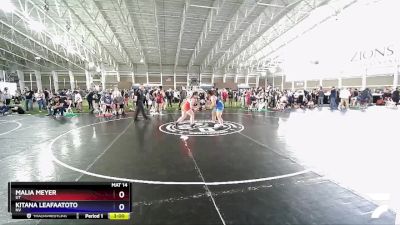 190 lbs Quarterfinal - Malia Meyer, UT vs Kitana Leafaatoto, NV