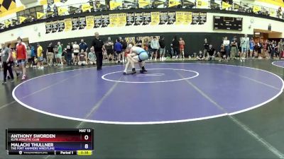 136 lbs Semifinal - Anthony Sworden, Elite Athletic Club vs Malachi Thullner, The Fort Hammers Wrestling