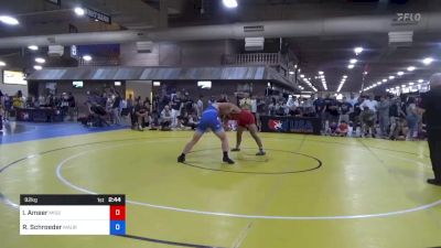 92 kg Cons 16 #2 - Ibrahim Ameer, Missouri vs Reid Schroeder, Maurer Coughlin Wrestling Club