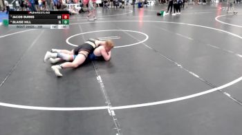 190 lbs Cons. Round 2 - Jacob Burns, Gibbon vs Blaise Hill, Silver Lake