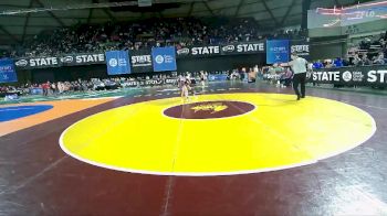 Girls 1B/2B/1A 105 3rd Place Match - Sophia Mahoney, Stevenson (Girls) vs Malia Riojas, Granger (Girls)