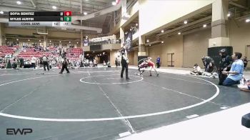 70 lbs Cons. Semi - Myles Austin, Team Lightning vs Sofia Benitez, Black Fox