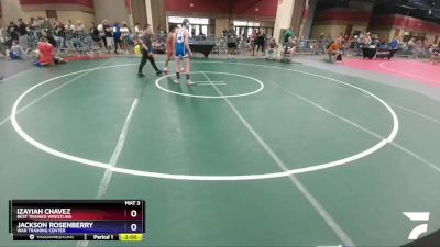 114 lbs Round 2 - Izayiah Chavez, Best Trained Wrestling vs Jackson Rosenberry, WAR Training Center