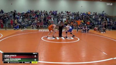 127 lbs Quarterfinal - Lane Picklesimer, Chelsea Middle School vs Atom Stoltz, Grissom Hs