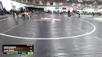 184 lbs Champ. Round 2 - Jason Bowers, Friends University vs Rylin Burns, Montana State-Northern