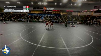 190 lbs 17th Place Match - Ryleigh Egeberg, Ankeny vs Blaine Heick, Iowa City, City High