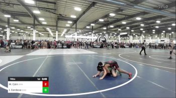 74 lbs Quarterfinal - Mikael Cain, Grindhouse WC vs Izayah Cordova, Desert Dogs WC