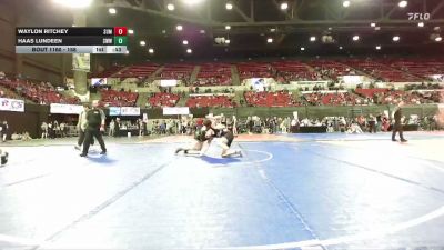158 lbs Cons. Semi - Haas Lundeen, Coyote Wrestling Club vs Waylon Ritchey, Lockwood Wrestling Club