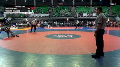 6A 126 lbs 1st Place Match - Coreu Powe, Gardendale Hs vs Kortez Samuels, Jasper