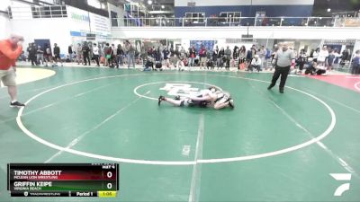 116 lbs Cons. Semi - Griffin Keipe, Virginia Beach vs Timothy Abbott, McLean Lion Wrestling