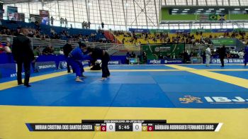Bárbara Rodrigues Fernandes Garc vs Mirian Cristina Dos Santos Costa 2026 Brasileiro Jiu-Jitsu IBJJF