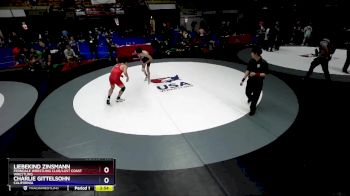 150 lbs Cons. Round 2 - Liebekind Zinsmann, Ferndale Wrestling Club/Lost Coast Wrestling vs Charlie Gittelsohn, California