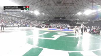 Girls 1B/2B/1A 125 Cons. Round 2 - Feather Martinez, White Swan (Girls) vs Alexsandra Mendoza, Zillah (Girls)