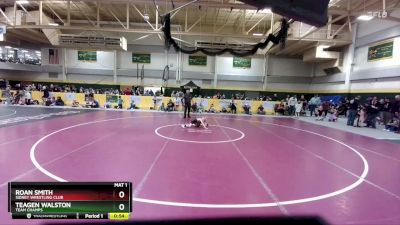 45 lbs Cons. Round 4 - Roan Smith, Sidney Wrestling Club vs Teagen Walston, Team Champs