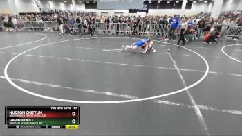 87 lbs Champ. Round 1 - Gavin Hoeft, Wayzata Youth Wrestling vs Hudson Chittum, Boom Ranch Wrestling Club