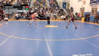 120 lbs Cons. Round 2 - Troy Christensen, Newcastle vs Cruz Lopez, Torrington