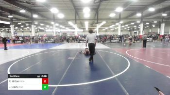 86 lbs 2nd Place - Rigdon Hilton, Rkda vs Jordin Clark, Fearless WC