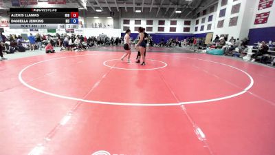 207 lbs Champ. Round 2 - Alexis Llamas, Hastings vs Daniella Jenkins, Montreat