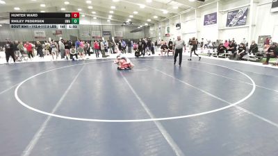112.4-117.9 lbs Champ. Round 2 - Rhiley Pedersen, Heartland Wrestling Academy vs Hunter Ward, Indiana