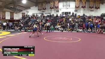 157 lbs Cons. Round 2 - Mitchell Faglioni, St Christopher`s School vs Nathan Thomas, Notre Dame