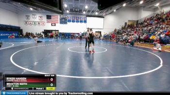 95 lbs Cons. Round 1 - Ryker Hansen, Laramie Middle School vs Braxton Keith, Carey Jr High