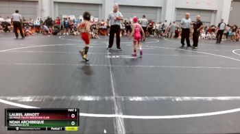 45 lbs Champ. Round 1 - Laurel Arnott, Seymour Youth Wrestling Club vs Noah Archibeque, Takedown Elite