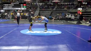 133 lbs Cons. Round 2 - Brody Toledo, Wis.-Oshkosh vs Coby Haney, Millikin