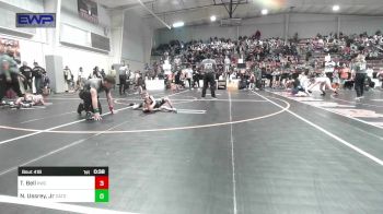 45 lbs Quarterfinal - Teegan Bell, Keystone Wrestling Club vs Nate Ussrey, Jr, Catoosa Youth Wrestling