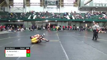 165 lbs Cons. Round 3 - Nick Marienfeld, Central Michigan vs Kenny Snyder, Findlay