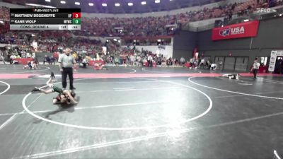 45 lbs Cons. Round 4 - Kane Wolf, Waterford Youth Wrestling Club vs Matthew Degeneffe, De Pere