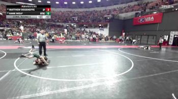45 lbs Cons. Round 4 - Kane Wolf, Waterford Youth Wrestling Club vs Matthew Degeneffe, De Pere