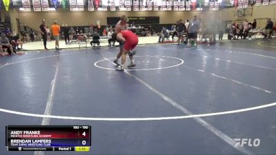 190 lbs Quarterfinal - Andy Franke, Pack732 Wrestling Academy vs Brendan Lamfers, Team Zapas Wrestling Club