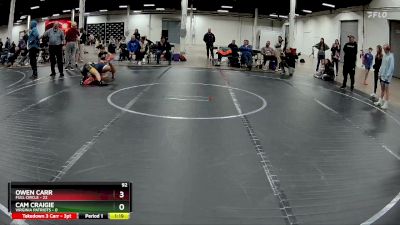 92 lbs Round 3 (4 Team) - Owen Carr, Full Circle vs Cam Craigie, Virginia Patriots