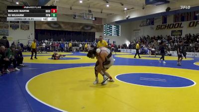135 lbs Consi Of 16 #1 - Malakii Martin, Roosevelt (CO) vs Rj Wilharm, Pitman