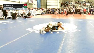 106 lbs Consi Of 8 #2 - Zy'ion Martin, KS vs Kaemen Orine, MO
