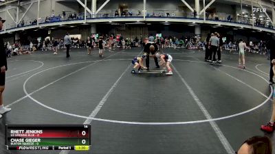 48 lbs Round 4 (6 Team) - Rhett Jenkins, U2 Uprising Blue vs Chase Gieger, Buxton Squeeze