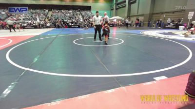 46 lbs Consi Of 8 #1 - Cameron Meredith, Red Star Wrestling Academy vs Syliss Scribner, Predators Wrestling Club