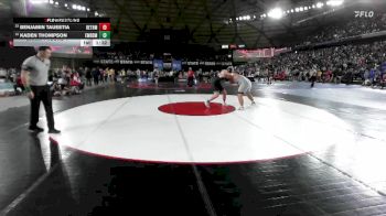 Boys 4A 285 lbs Champ. Round 1 - Benjamin Taueetia, Bethel vs Kaden Thompson, Emerald Ridge