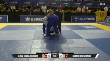 Karoline Silva Caramori vs Letícia Teixeira Dos Santos 2026 Pan Jiu Jitsu IBJJF Championship