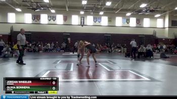 133 lbs 1st Place Match - Olivia Bonnema, Solon vs Jordan Wheeler, Marion