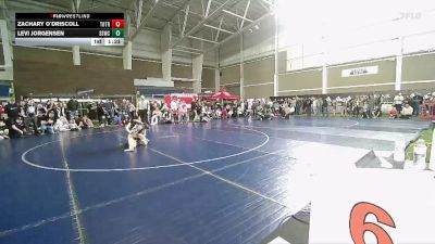 88 lbs Cons. Round 3 - Levi Jorgensen, South Summit Wrestling Club vs Zachary O`Driscoll, Top Of The Rock