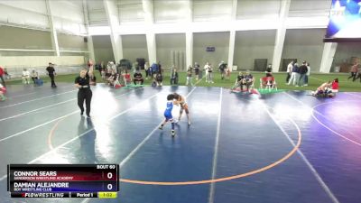 53 lbs 3rd Place Match - Connor Sears, Sanderson Wrestling Academy vs Damian Alejandre, Roy Wrestling Club