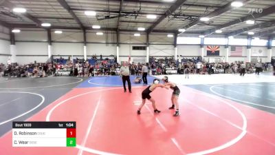 73 lbs Round Of 16 - Deandre Robinson, Cougars WC vs Cole Wear, Desert Dogs WC