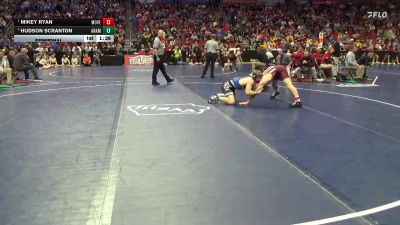 2A-157 lbs Semifinal - Mikey Ryan, Mount Vernon vs Hudson Scranton, Anamosa