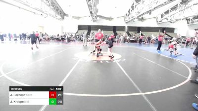 89 lbs Rr Rnd 5 - Jack Carbone, Doughboy vs Jake Kroope, Grit Mat Club