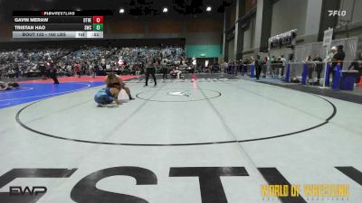 160 lbs Consi Of 8 #2 - Gavin Meraw, Other vs Tristan Hao, Syracuse Wrestling Club (Utah)