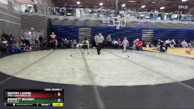 75/80 Cons. Round 2 - Bennett Roundy, Idaho Gold vs Gentry Loomis, Small Town Wrestling
