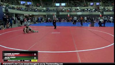 80 lbs Cons. Round 1 - Jacee Knish, Grizzlies vs Leanne Schmidt, Richland Center